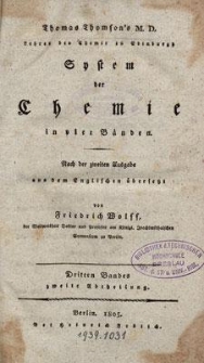 Thomas Thomson’s System der Chemie : in vier Bänden. Bd. 3, Abt. 2