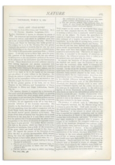 Nature : a Weekly Illustrated Journal of Science. Volume 19, 1879 March 6, [No. 488]