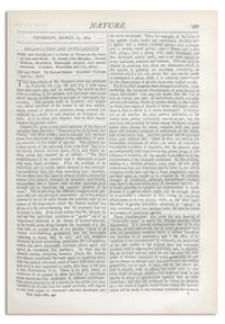 Nature : a Weekly Illustrated Journal of Science. Volume 19, 1879 March 27, [No. 491]