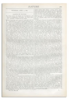 Nature : a Weekly Illustrated Journal of Science. Volume 19, 1879 April 2, [No. 492]
