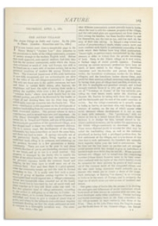 Nature : a Weekly Illustrated Journal of Science. Volume 23, 1881 April 7, [No. 597]