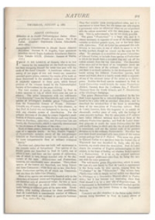 Nature : a Weekly Illustrated Journal of Science. Volume 24, 1881 August 4, [No. 614]