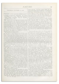 Nature : a Weekly Illustrated Journal of Science. Volume 25, 1881 November 10, [No. 628]