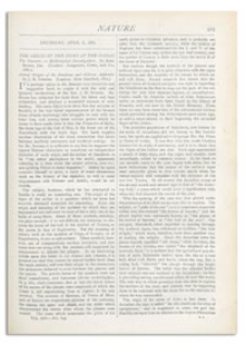 Nature : a Weekly Illustrated Journal of Science. Volume 25, 1882 April 6, [No. 649]