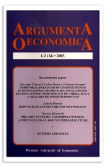 Territorial paradigms of competitiveness in international markets: regional and sub-regional export performance of Umbria, Italy. A local development perspective