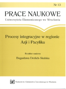 Integracja w Azji Wschodniej - geneza, przejawy, skutki, perspektywy