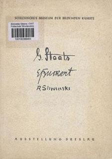 Schlesische Landschaftskunst vor 30 Jahren: Gertrud Staats-Gedächtnits-Austellung, Eugen Burkert, Robert Sliwinski