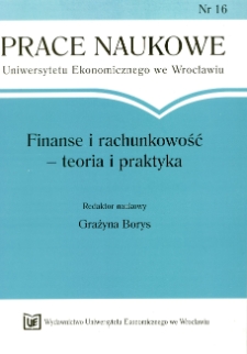 The most considerable changes of the tax legislation in the context of the public budgets stabilization in the Czech Republic. Prace Naukowe Uniwersytetu Ekonomicznego we Wrocławiu, 2008, Nr 16, s. 35-40