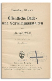 &Ouml;ffentliche Bade- und Schwimmanstalten