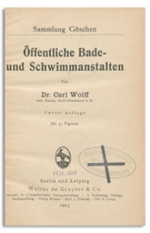 Öffentliche Bade- und Schwimmanstalten