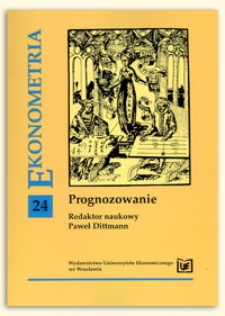 O prognozowaniu na podstawie modeli Holta-Wintersa dla pełnych i niepełnych danych. Prace Naukowe Uniwersytetu Ekonomicznego we Wrocławiu, 2009, Nr 38, s. 85-99