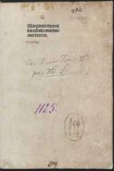 Margarita decreti seu tabula martiniana decreti