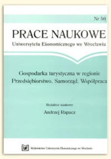 Refleksje nad regionalnymi badaniami rynku usług turystycznych. Prace Naukowe Uniwersytetu Ekonomicznego we Wrocławiu, 2009, Nr 50, s. 24-33