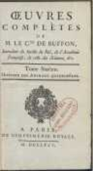 Oeuvres Complètes De [...] Buffon [...] : Histoire Des Animaux Quadrupèdes [T. 6]