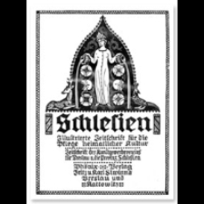 Schlesien : Illustrierte Zeitschrift für die Pflege heimatlicher Kultur. Zeitschrift des Kunstgewerbevereins für Breslau u. die Provinz Schlesien, 2 Jahrgang, 1908, Heft 5