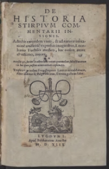 De Historia Stirpium Commentarii Insignes [&hellip;]