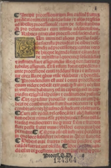 Processionarium secundum ritum & morem fratrum Predicatorum [...]