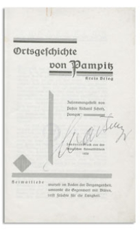 Ortsgeschichte von Pampitz : Kreis Brieg