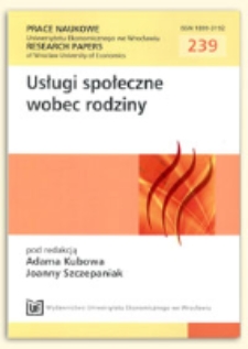 Usługi społeczne a problemy rynku pracy w XXI wieku. Polska na tle polityki Unii Europejskiej