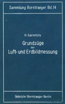 Grundzüge der Luft- und Erdbildmessung