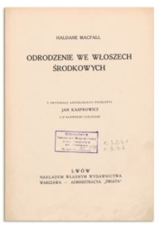 Odrodzenie we Włoszech Środkowych
