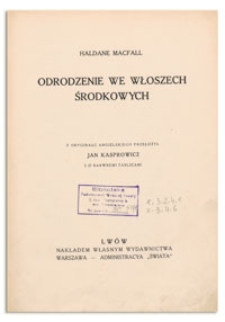 Odrodzenie we Włoszech Środkowych