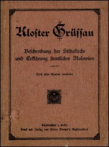 Kloster Grüssau : Beschreibung der Stifskirche und Erklärung sämtlicher Malereien