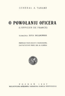 O powołaniu oficera