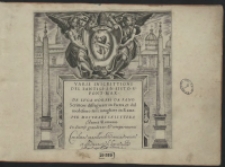 Varie Inscrittioni Del&rsquo; Santiss. S.N. Sisto V Pont. Max. [&hellip;]