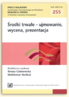 Problemy wyceny wybranych grup środków trwałych w rolnictwie