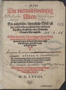Die vierundzweintzig Alten : Ein außerlesen […] Büch […]