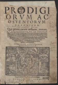 Prodigiorum Ac Ostentorum Chronicon […]