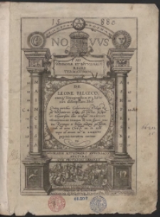 1588. Novus Ad Hispaniae Et Hungariae Reges Termaximos De Leone Belgico eiusqu[e] Topographica historia descriptione Liber [&hellip;]