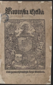 Kronyka Czesk&aacute;