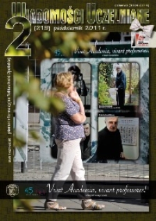 Wiadomości Uczelniane : pismo informacyjne Politechniki Opolskiej, nr 2 (219), październik 2011