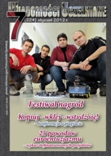 Wiadomości Uczelniane : pismo informacyjne Politechniki Opolskiej, nr 7 (224), styczeń 2012