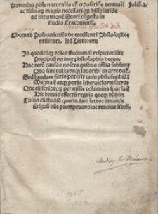 Parvulus phi[losophia]e naturalis cu[m] expositio[n]e textuali [...]