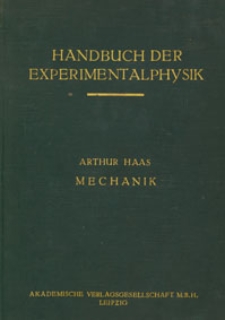 Mechanik der Massenpunkte und der starren K&ouml;rper