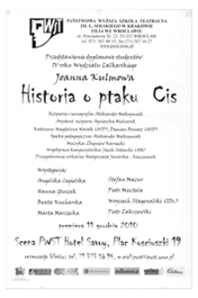 Historia o ptaku Cis [program]