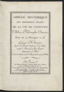 Abr&eacute;g&eacute; Historique Des Principaux Traits De La Vie De Confucius [...]