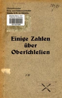 Einige Zahlen &uuml;ber Oberschlesien