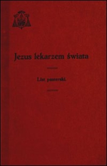 Jezus lekarzem świata : list pasterski na początek Wielkiego Postu 1933 r.