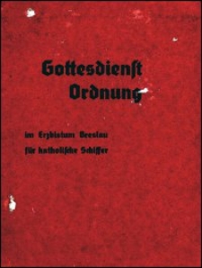 Gottesdienst Ordnung im Erzbistum Breslau für katholische Schiffer