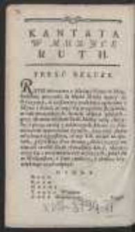 Kantata w muzyce [Ruth]