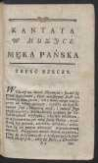 Kantata w muzyce [Męka Pańska]