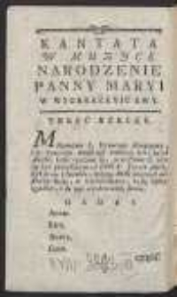 Kantata w muzyce [Narodzenie Panny Maryi W Wyobrażeniu Ewy]