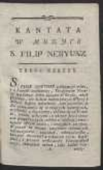 Kantata w muzyce [S. Filip Neryusz]