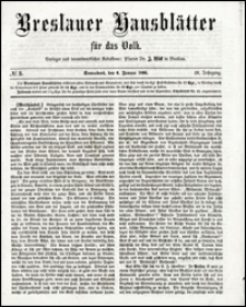 Breslauer Hausbl&auml;tter f&uuml;r das Volk. Jg. 4, Nr. 2 (1866)