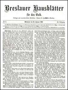 Breslauer Hausbl&auml;tter f&uuml;r das Volk. Jg. 4, Nr. 7 (1866)