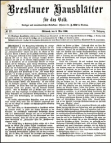 Breslauer Hausbl&auml;tter f&uuml;r das Volk. Jg. 4, Nr. 37 (1866)